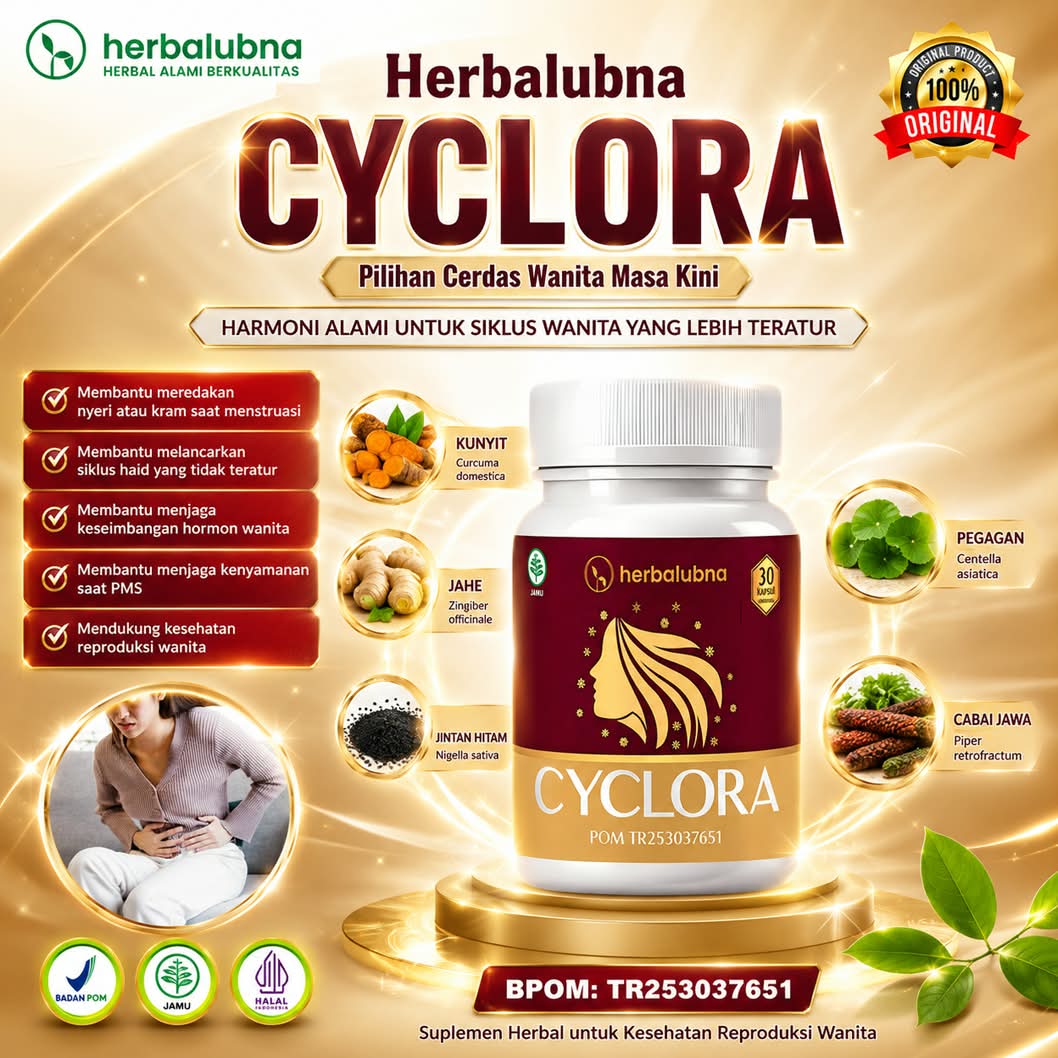 Obat Pelancar Haid Paling Ampuh? Kenali Herbalubna Cyclora Terdaftar BPOM